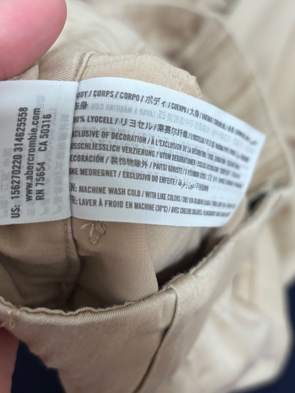 Abercrombie & Fitch wide leg trouser pants - Picture 5 of 7